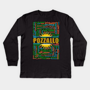 Wordart: Pozzallo Kids Long Sleeve T-Shirt